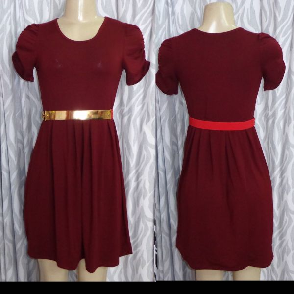 Vestido com manga Princesa Vermelho “P”